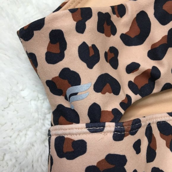 Fabletics Women's Leopard Print Sports Bra + Power Hold Pants, Medium - Picture 6 of 12